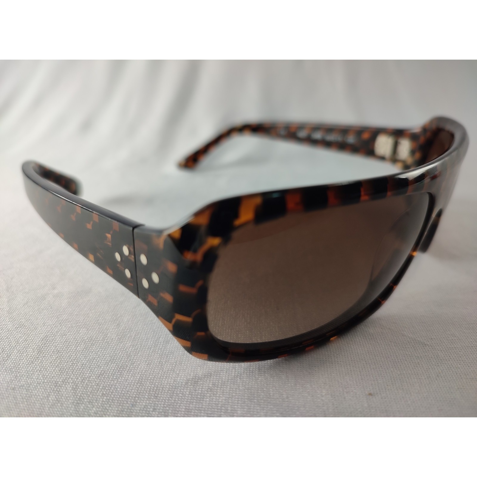 Beausoleil Paris 427 348 Vintage Wrap Sunglasses French Handmade Brown Mint